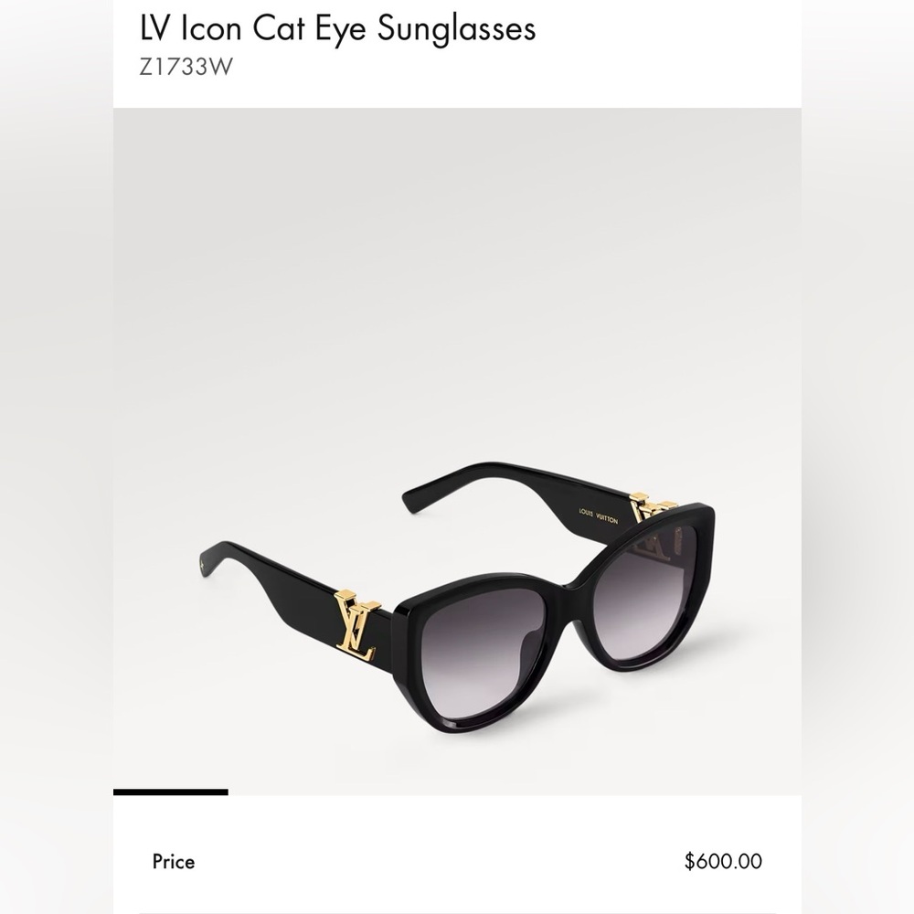 AUTHENTIC Louis Vuitton Icon Cat Eye Sunglasses - Picture 12 of 12